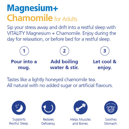 Magnesium + Chamomile Powder - Adults